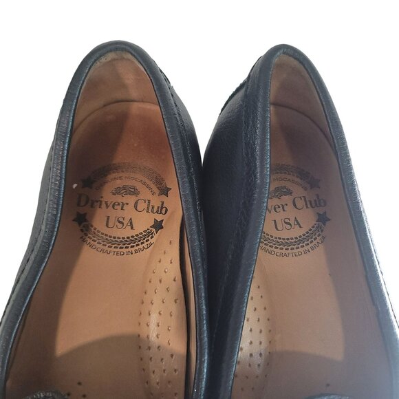 Driver Club USA Leather Studded flat Loafers Size 7 - Picture 5 of 8